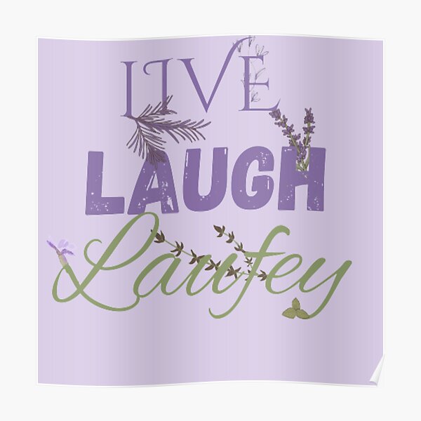 Live Laugh Laufey Lavander Poster RB0809 product Offical laufey Merch