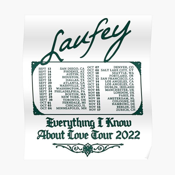 Laufey Merch Laufey Tour Tshirt Poster RB0809 product Offical laufey Merch