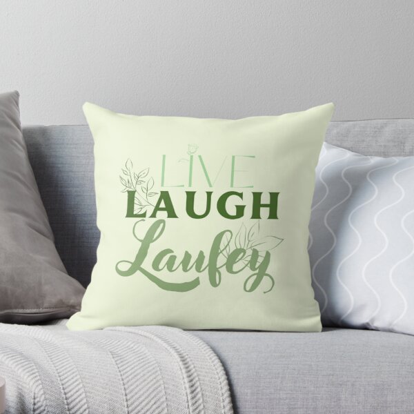 Live Laugh Laufey Herbals Throw Pillow RB0809 product Offical laufey Merch