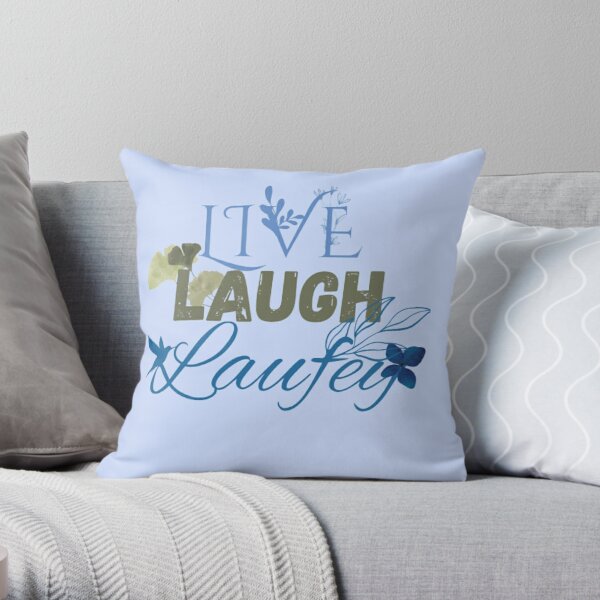 Live Laugh Laufey Blue  Throw Pillow RB0809 product Offical laufey Merch