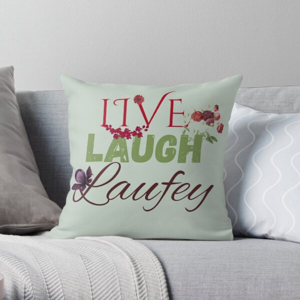 Live Laugh Laufey Red Throw Pillow RB0809 product Offical laufey Merch