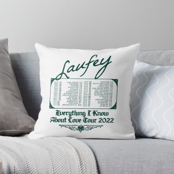 Laufey Merch Laufey Tour Tshirt Throw Pillow RB0809 product Offical laufey Merch
