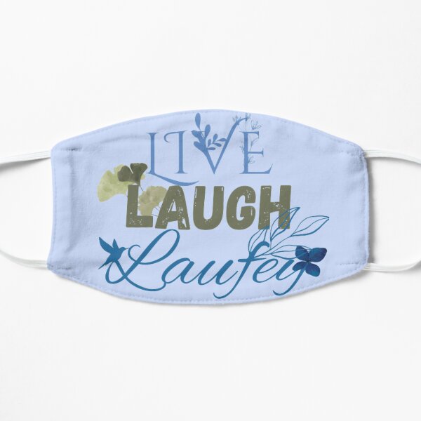 Live Laugh Laufey Blue  Flat Mask RB0809 product Offical laufey Merch