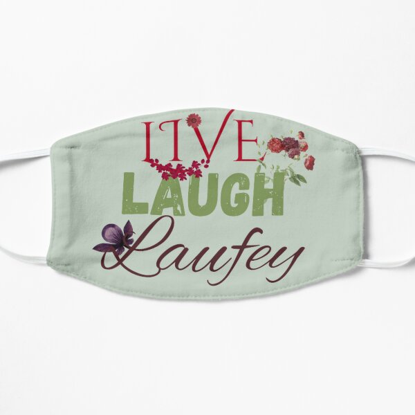 Live Laugh Laufey Red Flat Mask RB0809 product Offical laufey Merch